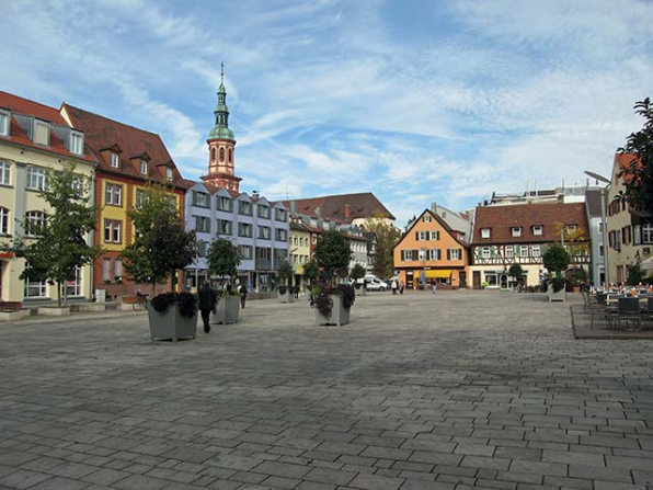 Marktplatz von Offenburg Baden