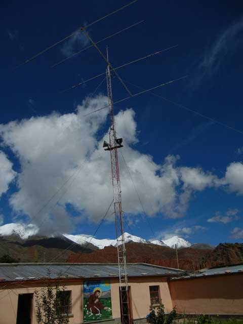 Kurzwellenantenne von CP4PG in Esmoraca Bolivien
